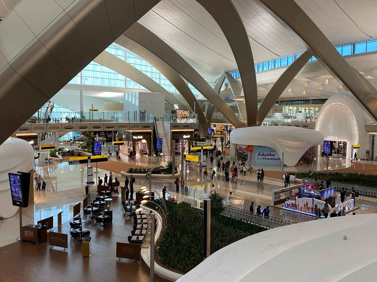 Interior of the new Terminal A at Zayed International Airport, Abu Dhabi